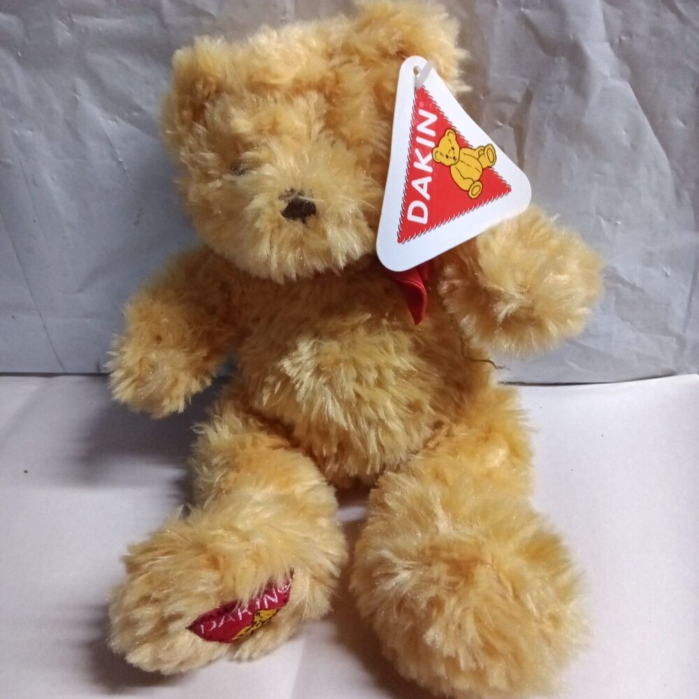 Dakin 9" Brown Teddy Bear with Red Bow